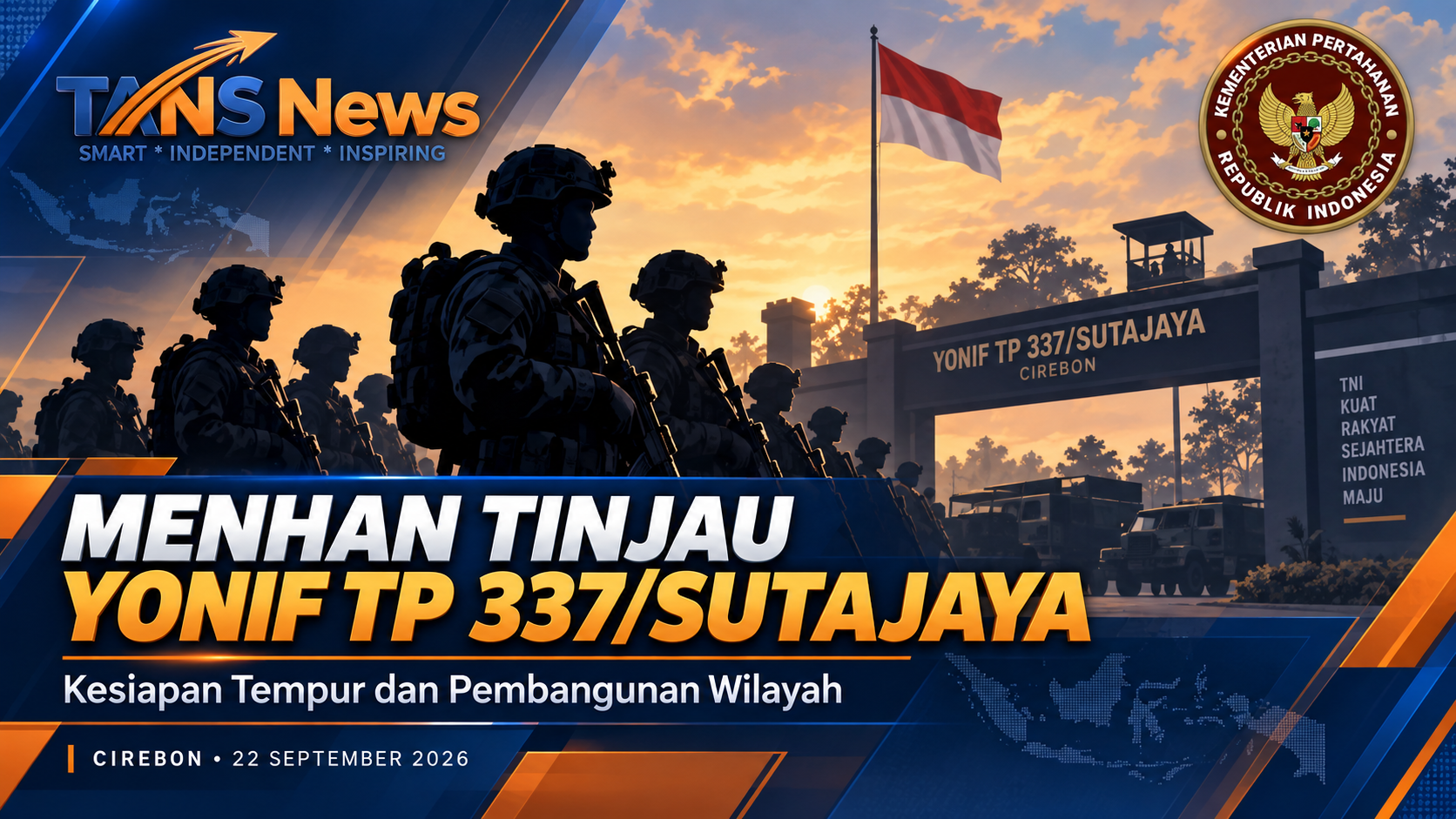 Menhan Tinjau Yonif TP 337/Sutajaya di Cirebon, Tekankan Kesiapan Tempur dan Peran Pembangunan