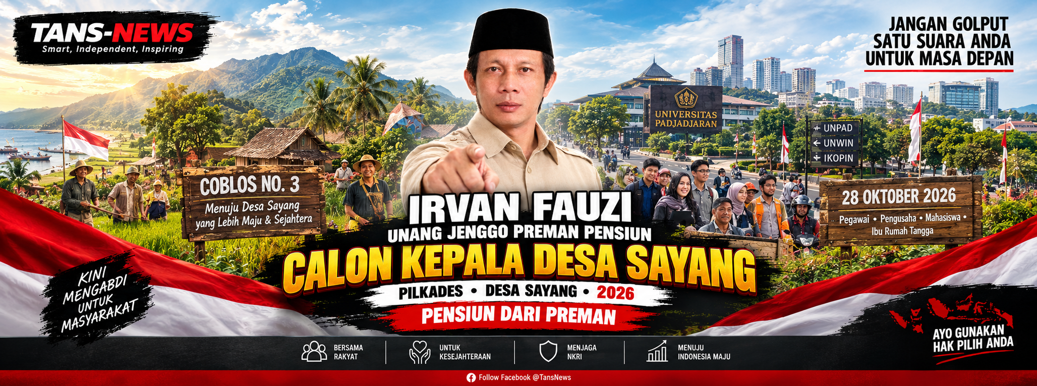Irvan Fauzi Paparkan Visi dan Misi Calon Kades Sayang, Sumedang