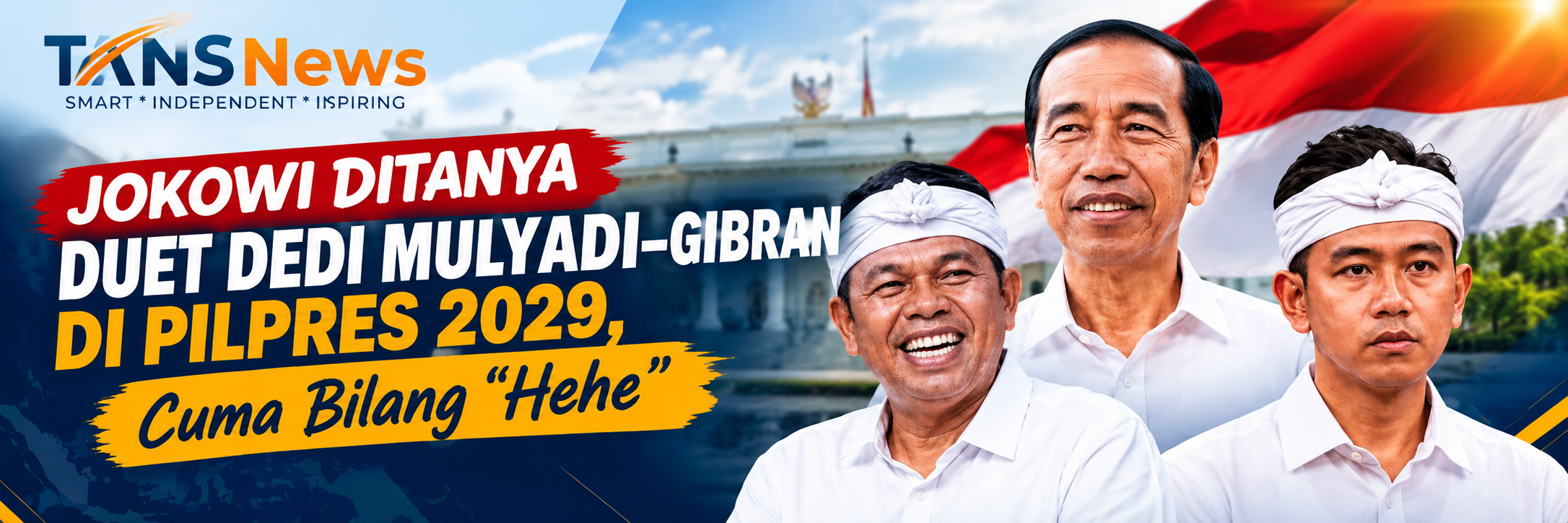 TANSNews - Jokowi Ditanya Duet Dedi Mulyadi-Gibran di Pilpres 2029
