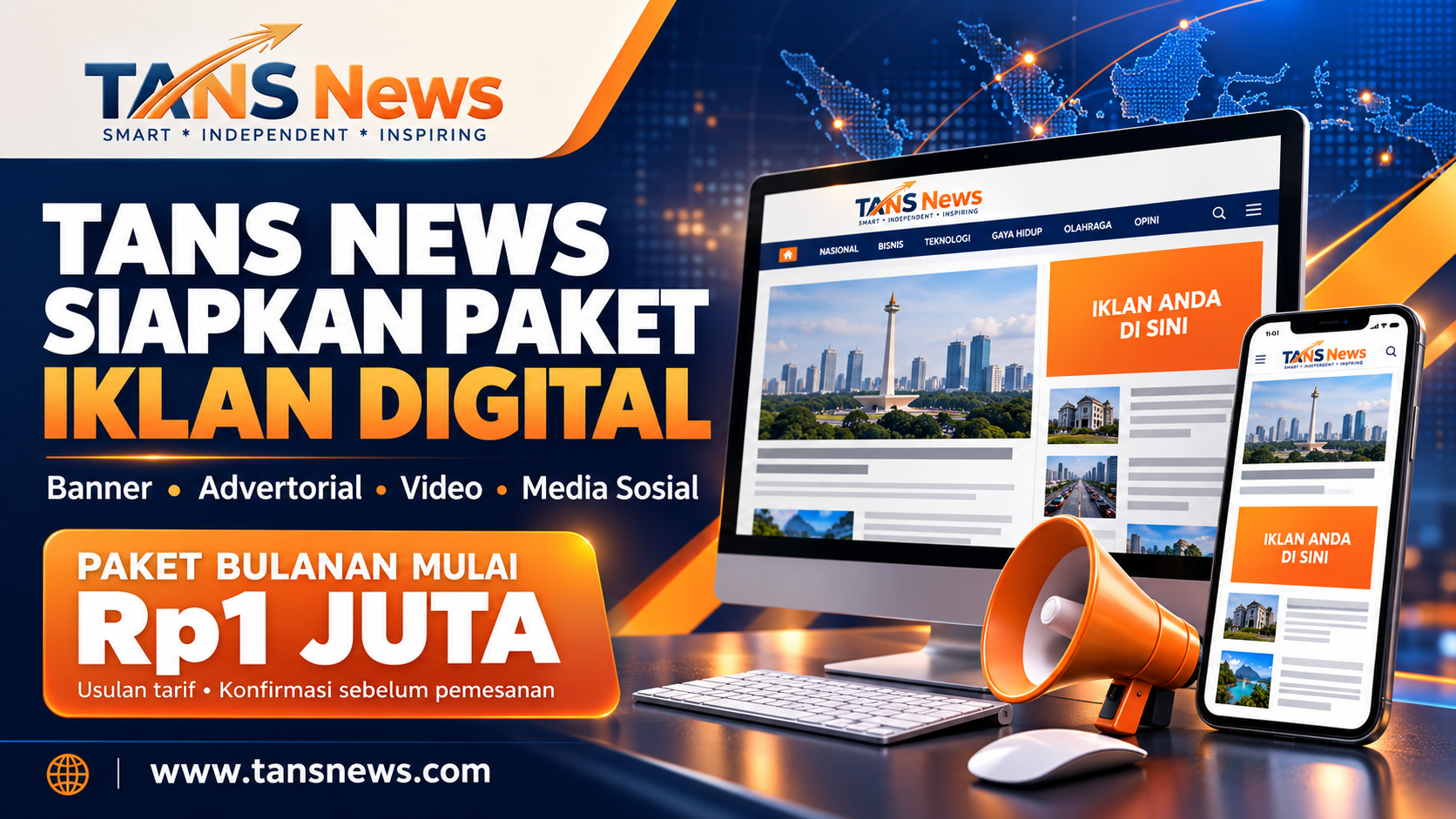 TANS NEWS Siapkan Paket Iklan Digital, dari Promosi UMKM hingga Publikasi Perusahaan