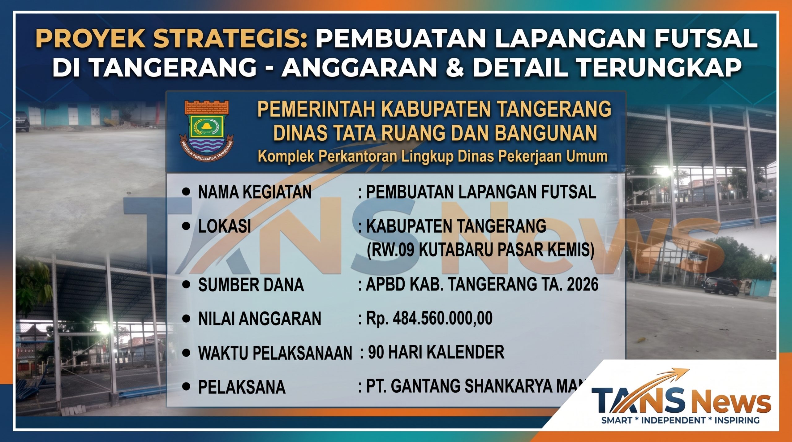 Proyek Lapangan Futsal Rp484 Juta di Pasar Kemis Dipersoalkan Warga, Perencanaan Dipertanyakan