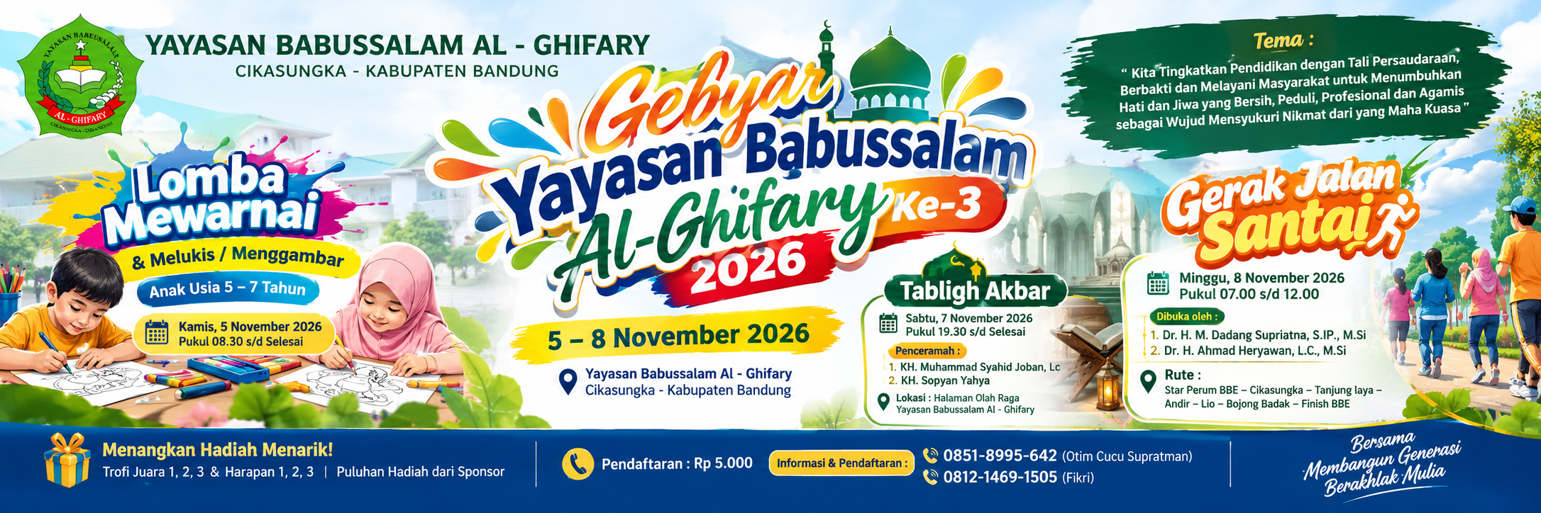 Gebyar Yayasan Babussalam Al-Ghifary ke-3 Digelar November 2026