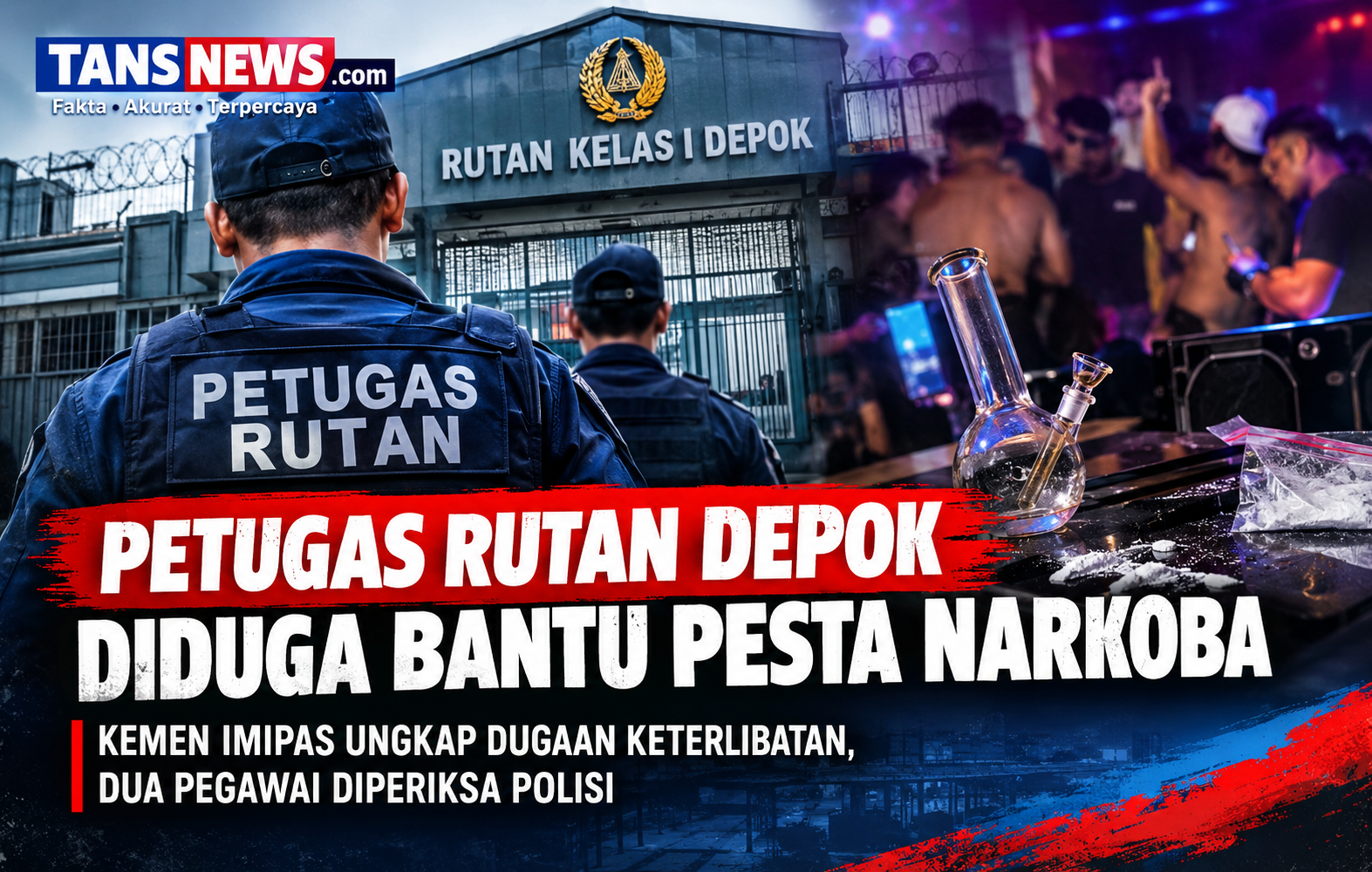 GILAAA!! Petugas Rutan Depok Diduga Bantu Sediakan Narkoba untuk Pesta Warga Binaan