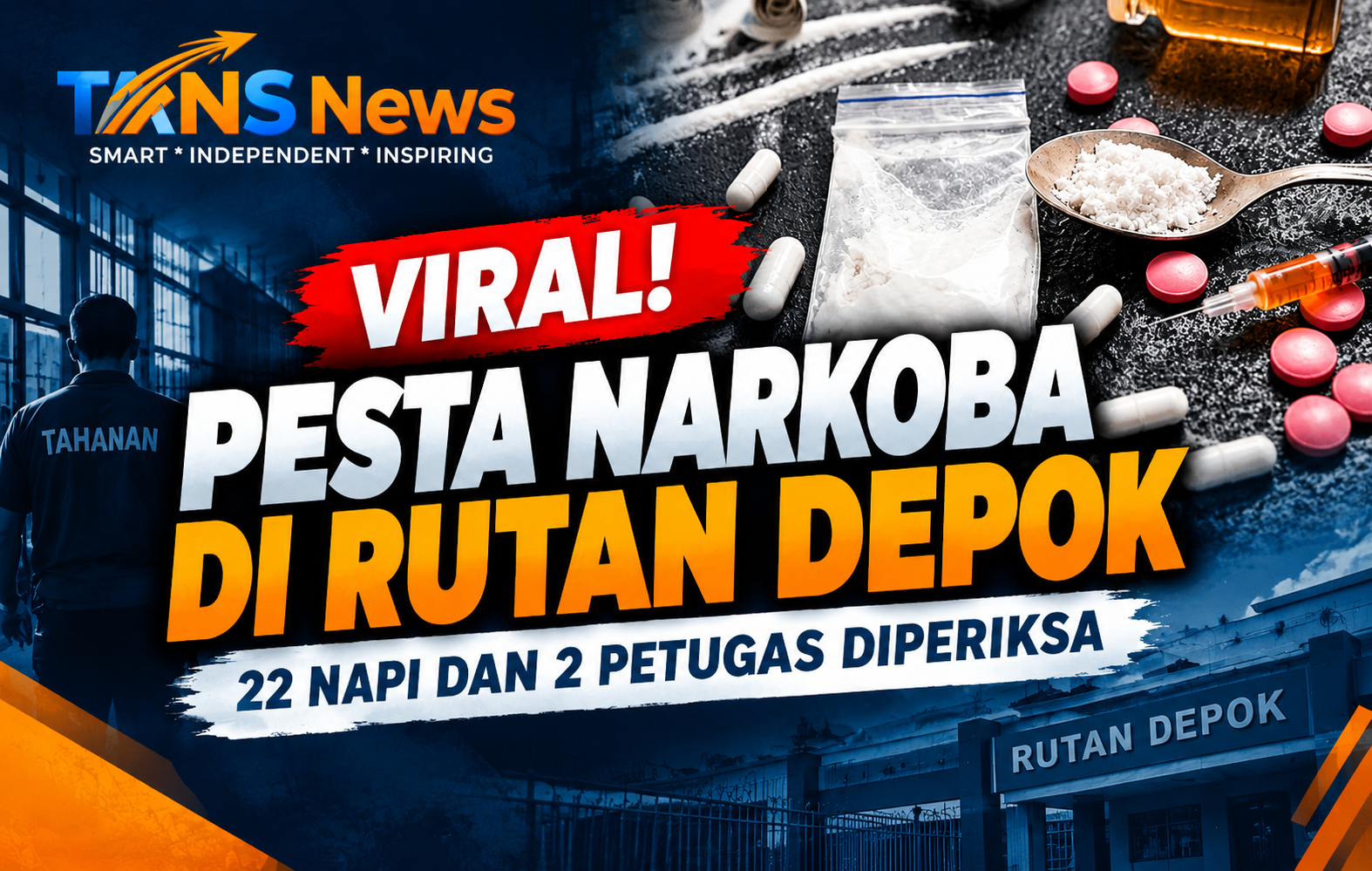 Pesta Narkoba di Rutan Depok Terbongkar, 22 Warga Binaan Diperiksa